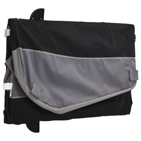 Przyczepka rowerowa, czarno-szara, 45 kg, żelazo Lumarko!