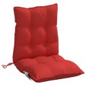 Poduszki na krzesła z niskim oparciem, 2 szt., czerwone Lumarko!