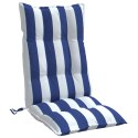 Poduszki na krzesła z wysokim oparciem, 6 szt., niebiesko-białe Lumarko!