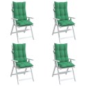 Poduszki na krzesła z wysokim oparciem, 4 szt., zielone Lumarko!