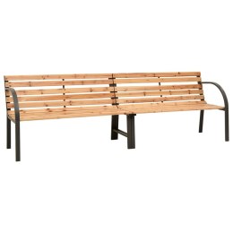 Podwójna ławka ogrodowa, 225 cm, lite drewno jodłowe Lumarko!