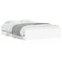 Rama łóżka z szufladami, biała, 135x190 cm Lumarko!