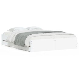 Rama łóżka z szufladami, biała, 140x200 cm Lumarko!
