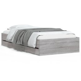 Rama łóżka z szufladami, szary dąb sonoma, 90x200 cm Lumarko!