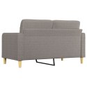 Sofa 2-osobowa, kolor taupe, 140 cm, tapicerowana tkaniną Lumarko!