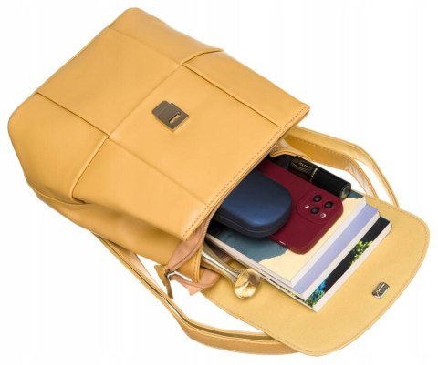 Klasyczny plecak damski ze skóry ekologicznej - David Jones Lumarko!