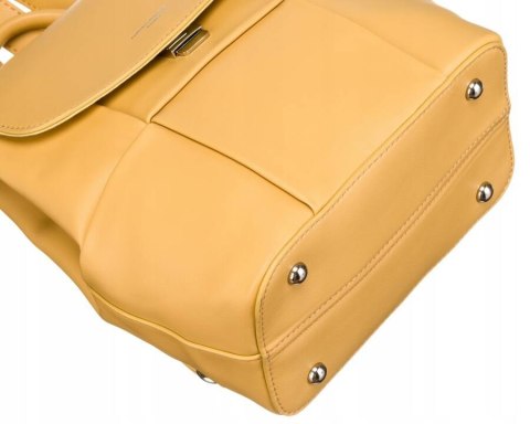 Klasyczny plecak damski ze skóry ekologicznej - David Jones Lumarko!