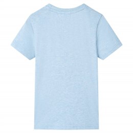 Koszulka dziecięca z krótkimi rękawami, jasnoniebieski melanż, 92 Lumarko!