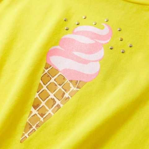 Koszulka dziecięca z krótkimi rękawami, żółta, 140 Lumarko! #