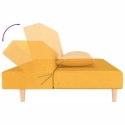 2-osobowa kanapa, 2 poduszki, żółta, tapicerowana tkaniną Lumarko!