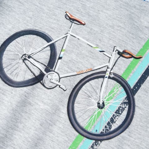 Koszulka dziecięca z krótkimi rękawami, szara, 140 Lumarko! #