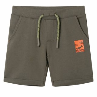 Szorty dziecięce ze sznurkiem, ciemne khaki, 116 Lumarko!