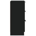 Szafka, czarna, 30x30x70 cm, materiał drewnopochodny Lumarko!