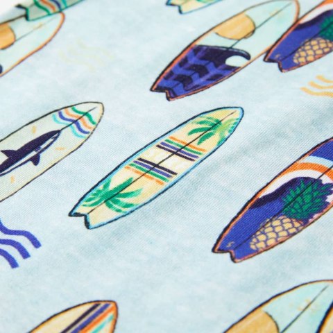 Dziecięca koszulka bez rękawów, jasnoniebieski melanż, 104 Lumarko! #