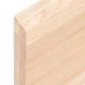 VidaXL Półka, 220x30x4 cm, surowe lite drewno dębowe