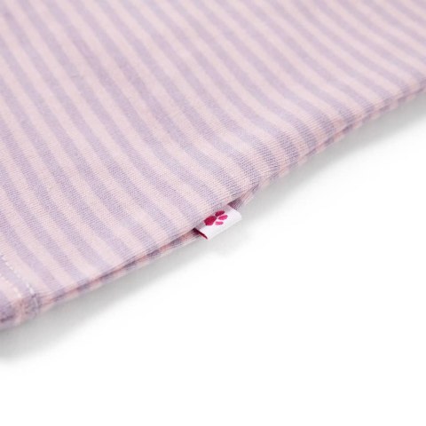 Koszulka dziecięca z falbankowymi rękawkami, liliowa, 116 Lumarko! #