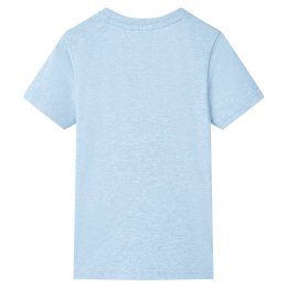 Koszulka dziecięca z krótkimi rękawami, jasnoniebieski melanż, 128 Lumarko!