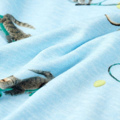 Koszulka dziecięca z krótkimi rękawami, jasnoniebieski melanż, 104 Lumarko!