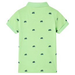 Koszulka dziecięca z krótkimi rękawami, neonowa zieleń, 104 Lumarko!