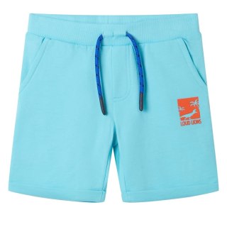 Szorty dziecięce ze sznurkiem, aqua, 128 Lumarko!