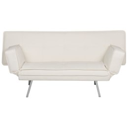 Sofa rozkładana ekoskóra biała BRISTOL Lumarko!
