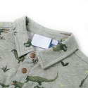 Koszula dziecięca z krótkimi rękawami, jasne khaki melanżowe, 104 Lumarko!