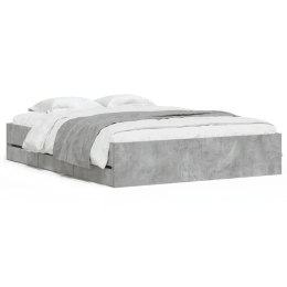 Rama łóżka z szufladami, szarość betonu, 150x200 cm Lumarko!