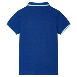 Koszulka dziecięca polo, ciemnoniebieska, 128 Lumarko!