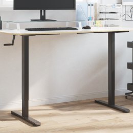 Rama biurka do pracy na stojąco, czarna, (94-135)x60x(70-114)cm Lumarko!
