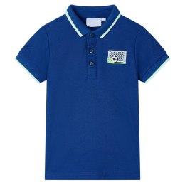 Koszulka dziecięca polo, ciemnoniebieska, 140 Lumarko!