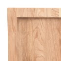 VidaXL Półka, jasnobrązowa, 100x50x4cm, lakierowane lite drewno dębowe
