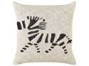 2 bawełniane poduszki dla dzieci z motywem zebry beżowe JABORI Lumarko!