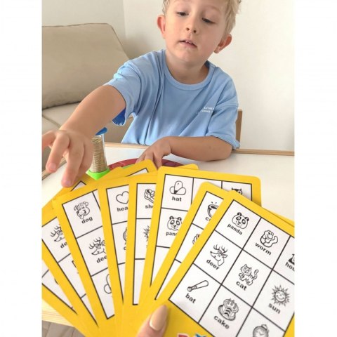 WOOPIE Bingo Gra Dopasuj Żetony Planszowa Rodzinna Lumarko!