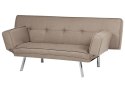 Tapicerowana sofa rozkładana brązowa BRISTOL Lumarko!