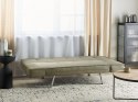 Tapicerowana sofa rozkładana zielona BRISTOL Lumarko!