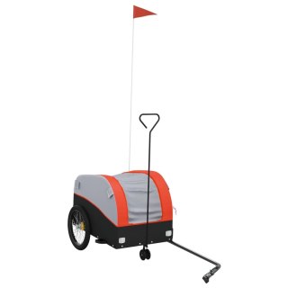 Przyczepka rowerowa, czarno-pomarańczowa, 30 kg, żelazo Lumarko!