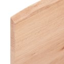 VidaXL Blat do biurka, jasnobrązowy, 60x50x2 cm, lite drewno dębowe