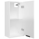 Wisząca szafka łazienkowa, biała o wysokim połysku, 32x20x67 cm Lumarko!