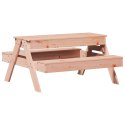 Stół piknikowy z piaskownicą dla dzieci, lite drewno daglezjowe Lumarko!