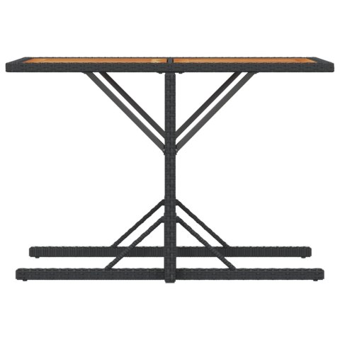 3-częściowy zestaw mebli bistro z poduszkami, czarny, polirattan Lumarko!