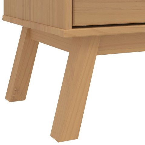 Komoda OLDEN, brązowa, lite drewno sosnowe Lumarko!