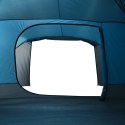 Namiot kempingowy, 6-osobowa, niebieski, 412x370x190 cm, tafta 190T Lumarko!