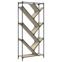 Regał, dąb sonoma 79x30x180 cm, materiał drewnopochodny i metal Lumarko!