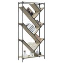 Regał, dąb sonoma 79x30x180 cm, materiał drewnopochodny i metal Lumarko!
