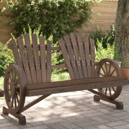 2-osobowe krzesło ogrodowe Adirondack, lite drewno jodłowe Lumarko!