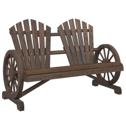 2-osobowe krzesło ogrodowe Adirondack, lite drewno jodłowe Lumarko!