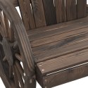 2-osobowe krzesło ogrodowe, lite drewno jodłowe Lumarko!