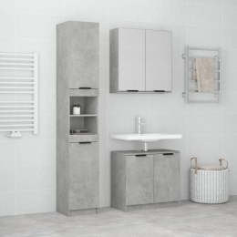 Zestaw 3 szafek łazienkowych, szarość betonu Lumarko!