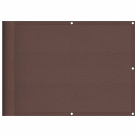 Parawan balkonowy, brązowy, 75x700 cm, 100% poliester Oxford Lumarko!