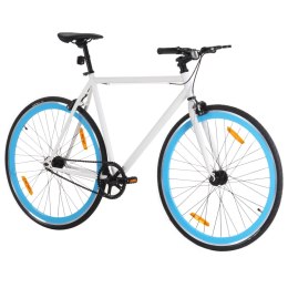 Rower single speed, biało-niebieski, 700c, 51 cm Lumarko!